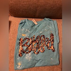 Plus Size Women’s 3X Large Canvas Bella T-shirt. Blessed